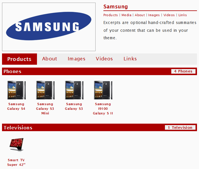 Company Page