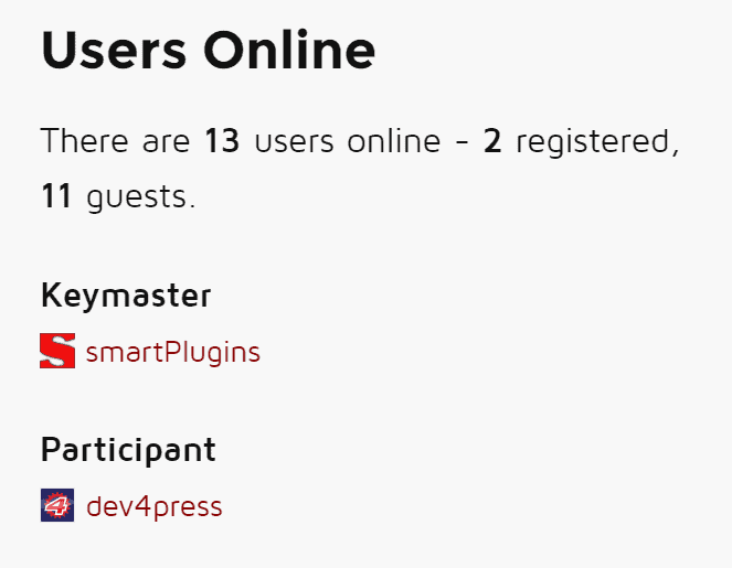 Users Online Widget