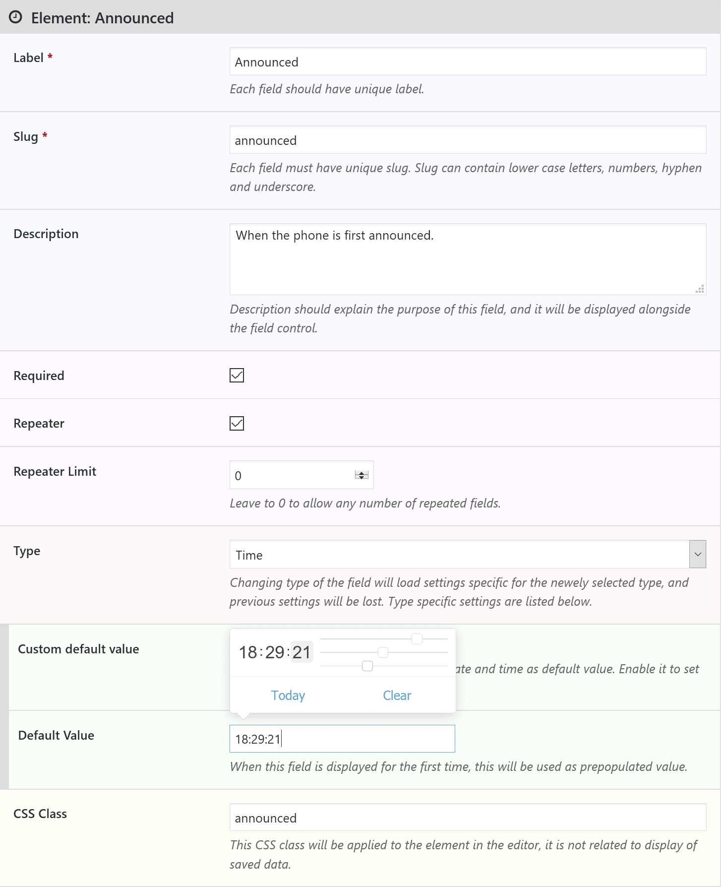 Meta Field Editor
