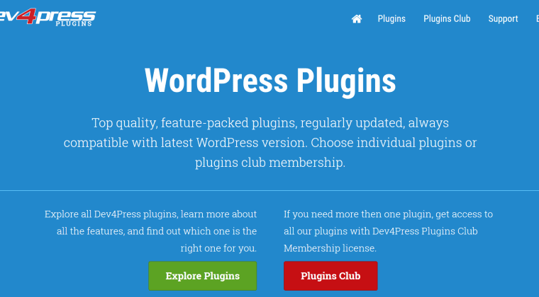 Plugins Home Page Detail