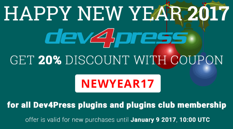 Happy New Year 2017 Promotion