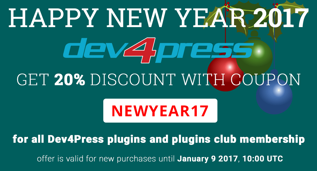 Happy New Year 2017 Promotion
