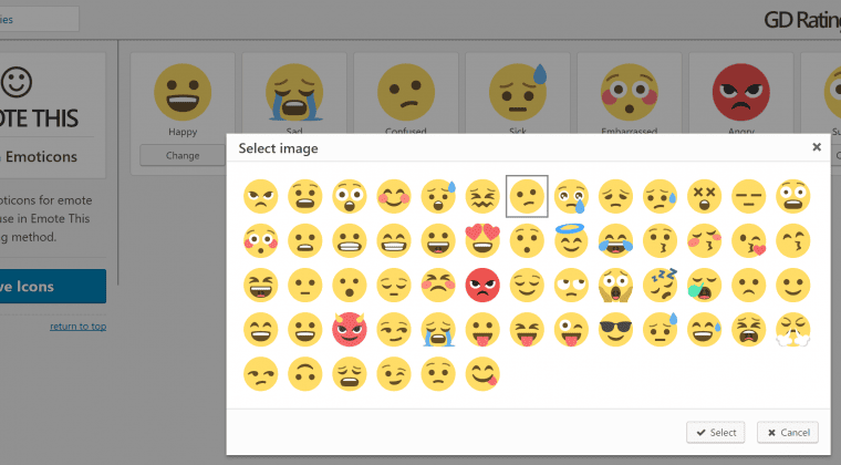 Assign images to Emote This series