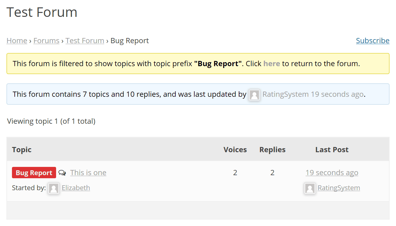 Forum filtered by the prefix