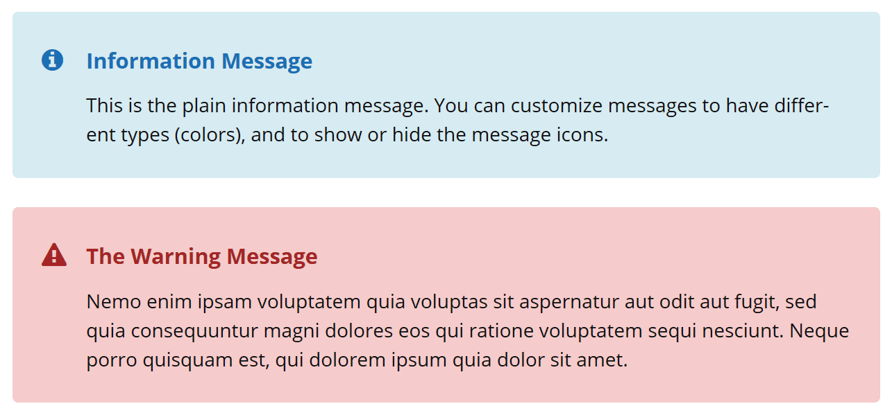 New notes shortcodes