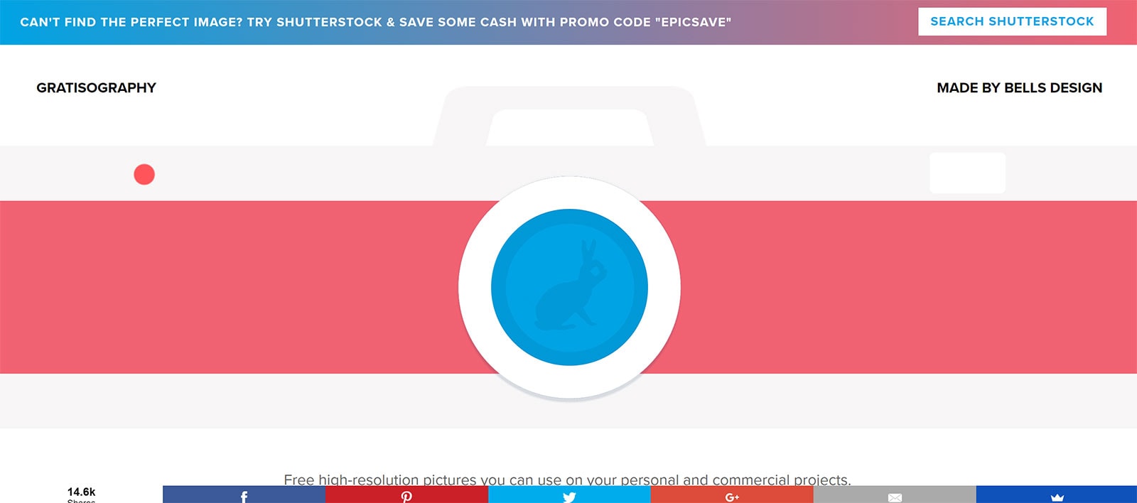 Gratisography - Website Screenshot