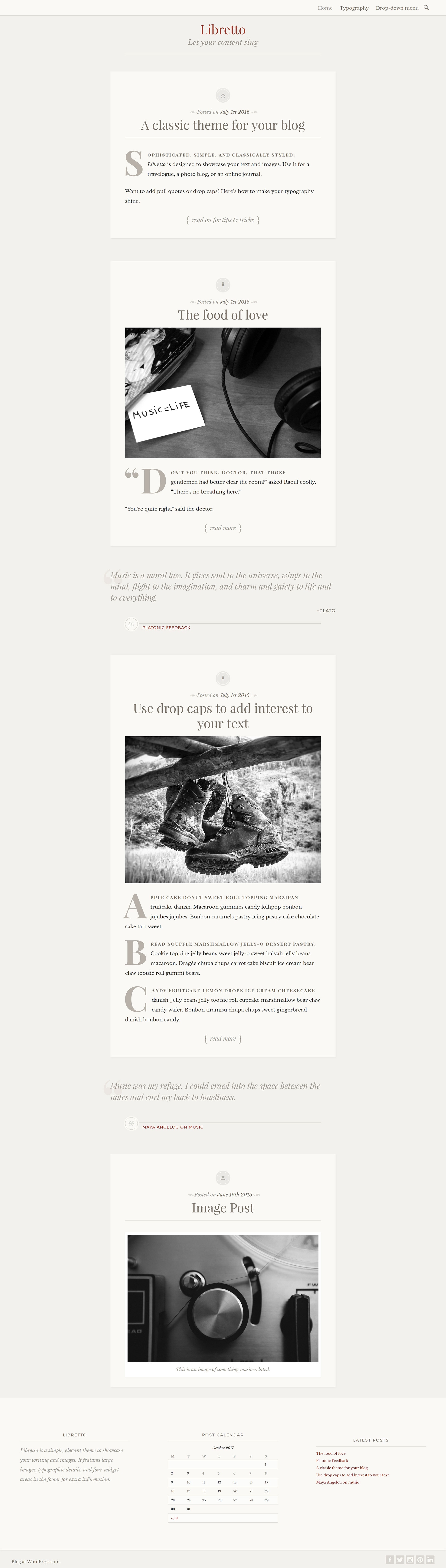 Libretto - Website Screenshot