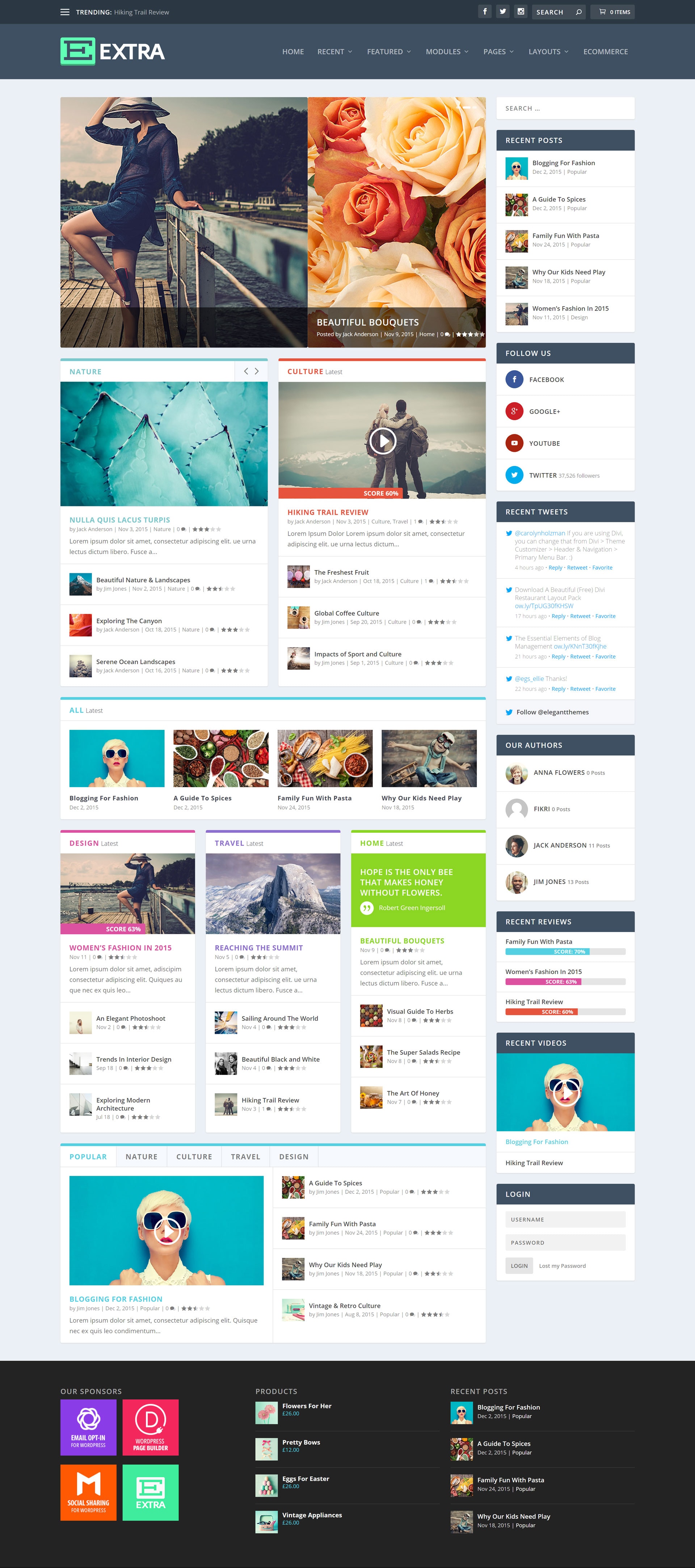 Extra - Website Screenshot