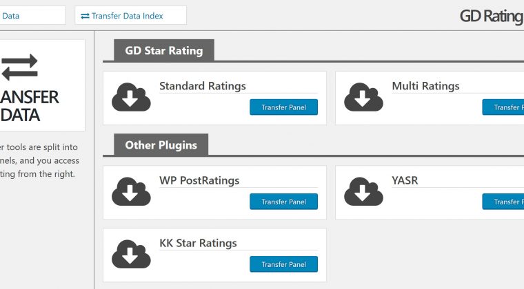 Updated Transfer panel