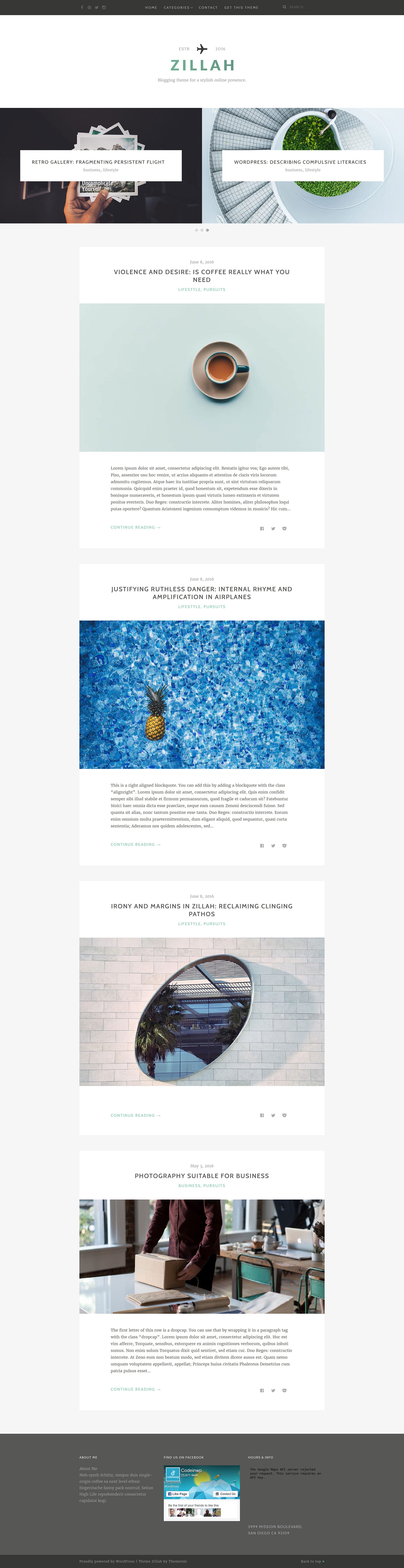 Zillah - Website Screenshot