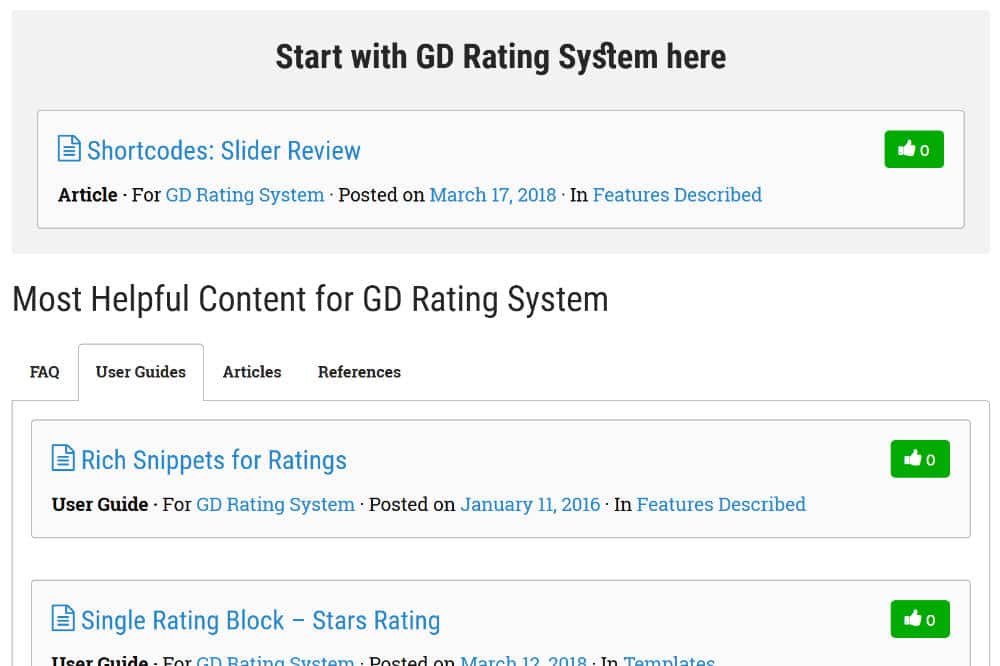 New product page detail