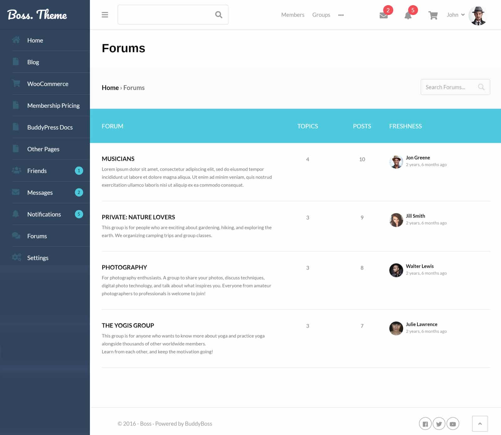 Boss - Website Screenshot