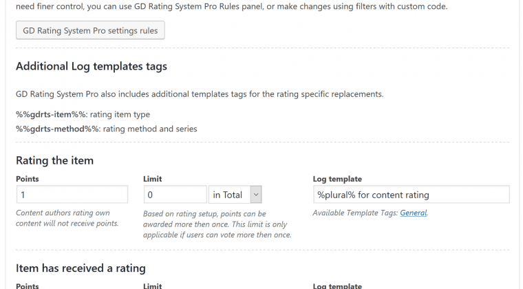 myCRED Hooks for Rating items