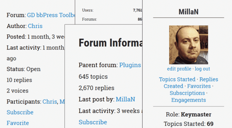 New widgets
