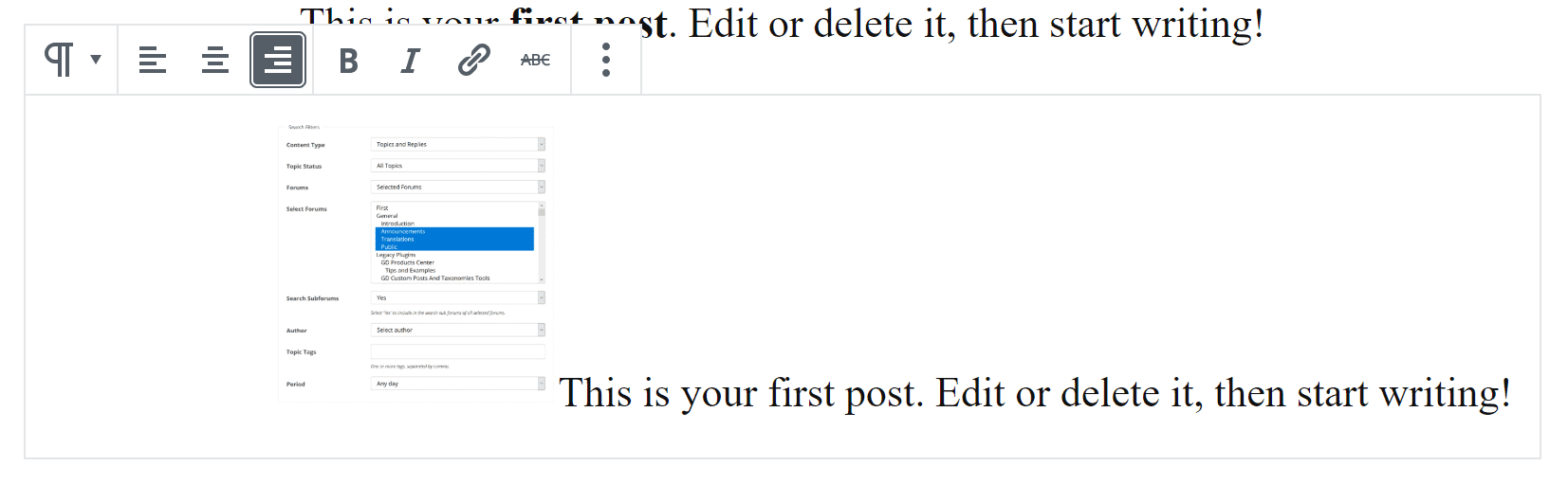 Problematic inline image block