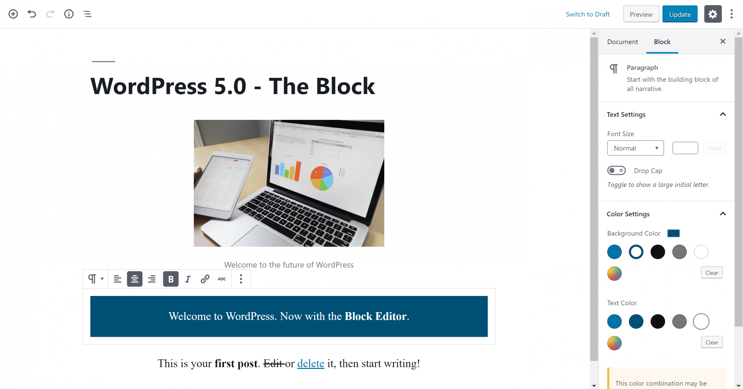 Block Editor in WordPress 5.0