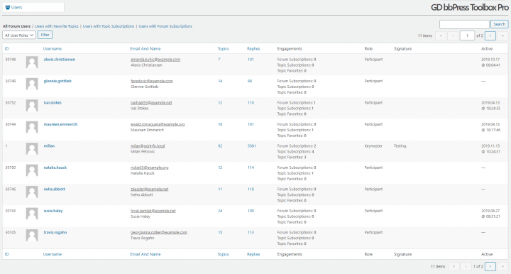 GD bbPress Toolbox Pro - Users Management in bbPress 2.6