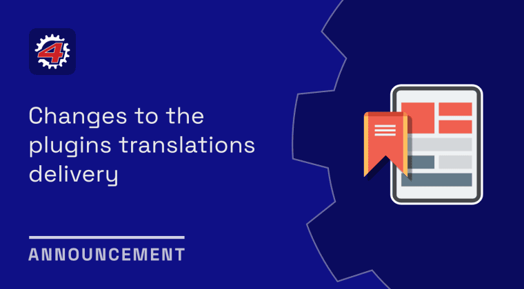 announcement changes to the plugins translations delivery