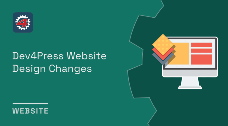 website dev4press website design changes