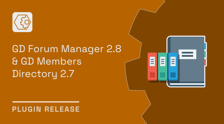 plugins relase gd forum manager 2 8 gd members directory 2 7