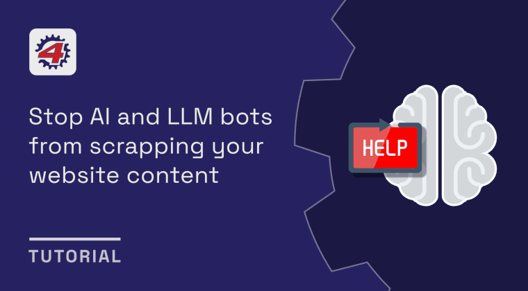 tutorials stop ai llm bots from scrapping your website content