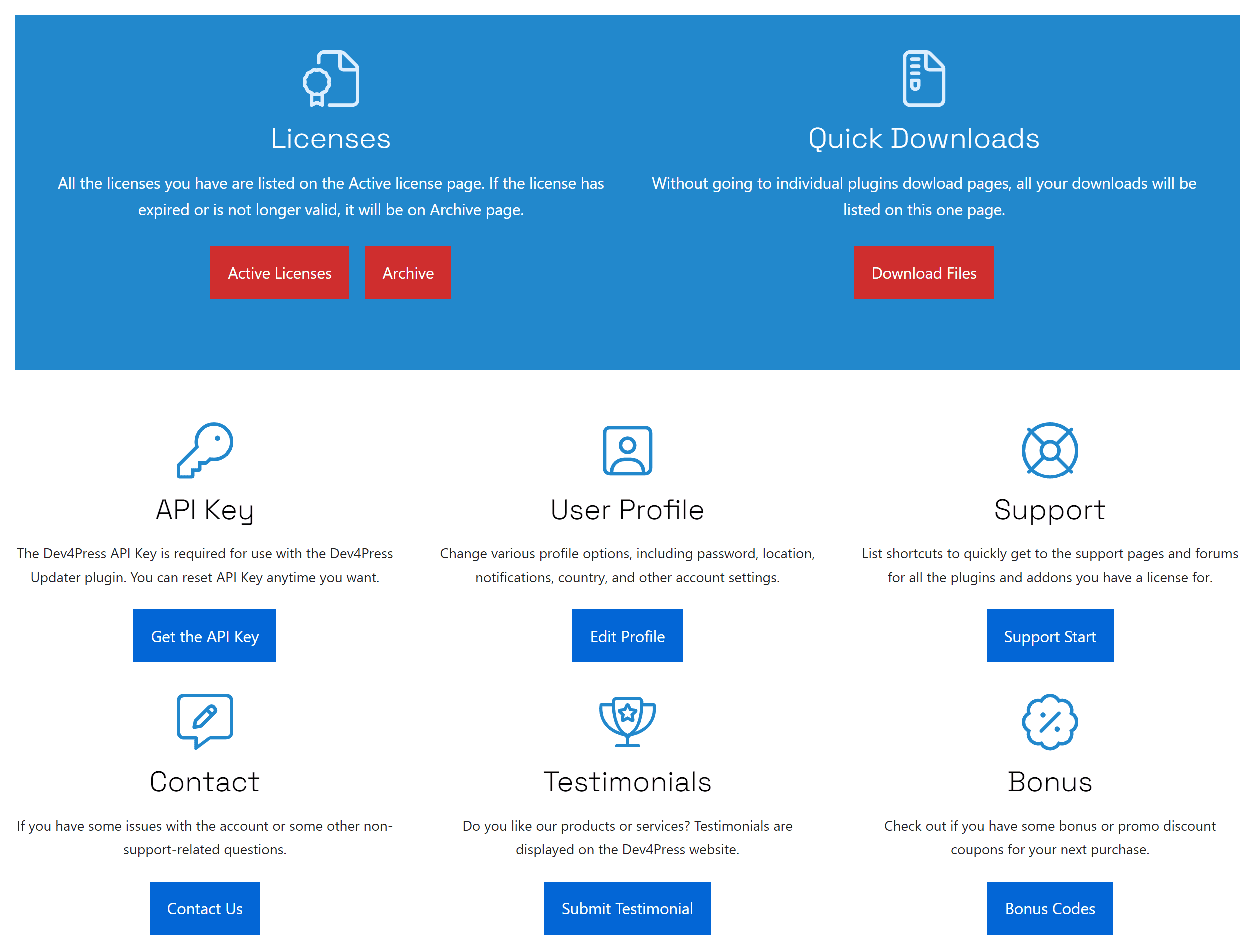 dev4press user account