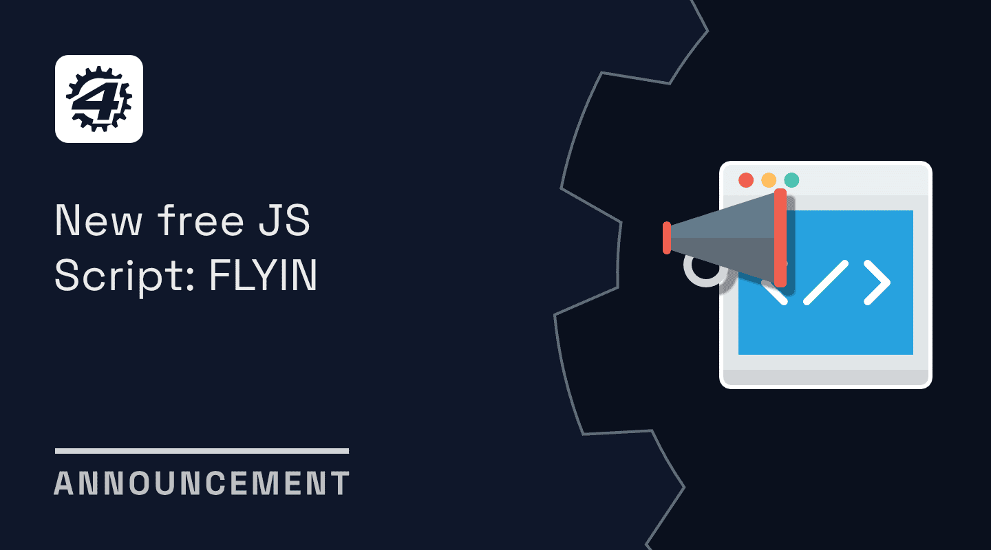 announcement new free js script flyin