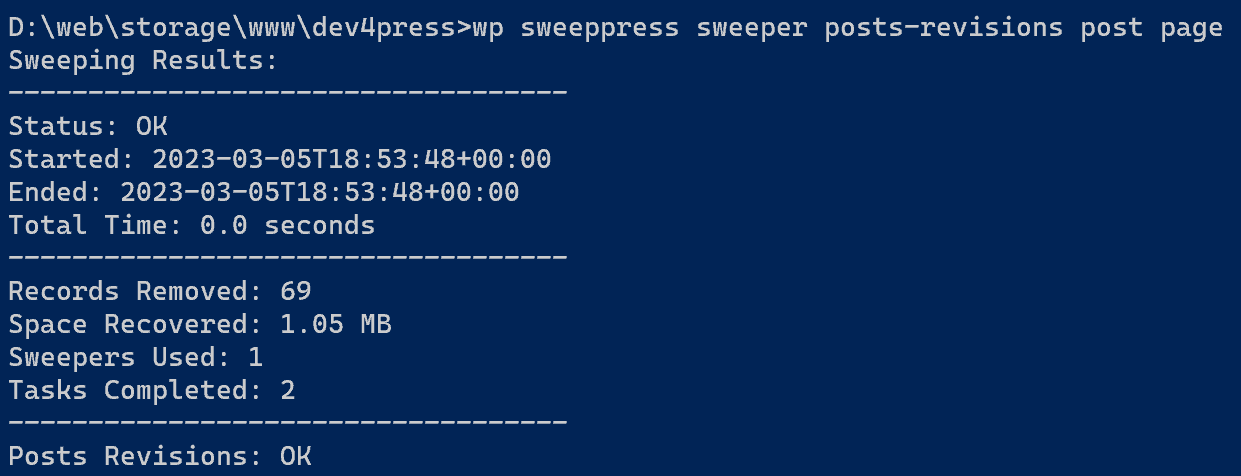 WP-CLI: Subcommand Sweeper Tasks